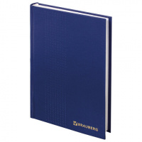 картинка Ежедневник датированный на 4 года А5 135х207 мм BRAUBERG бумвинил 192 л., синий, 123521 в разных цветах с печатью логотипа.