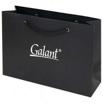 картинка Ручка шариковая GALANT "Black", корпус черный, ежедневник недатированный А5 черный, пакет, 880904 в разных цветах с печатью логотипа.