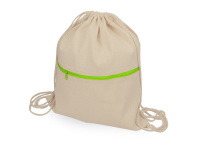 картинка Рюкзак-мешок хлопковый Lark с цветной молнией от магазина PapriQ