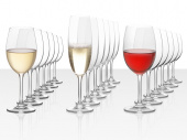 Картинка Подарочный набор бокалов для красного, белого и игристого вина Celebration, 18 шт с печатью логотипа