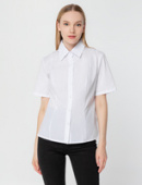 Фото Рубашка женская с коротким рукавом Collar c Вашим логотипом на заказ.