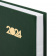 картинка Ежедневник датированный 2024 145х215 мм, А5, STAFF, обложка бумвинил, зеленый, 115138 в разных цветах с печатью логотипа.