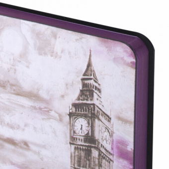 картинка Ежедневник недатированный B6 (127х186 мм), BRAUBERG VISTA, под кожу, гибкий, 136 л., "London", 112105 в разных цветах с печатью логотипа.