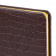 картинка Еженедельник датированный 2024 А5 145х215 мм BRAUBERG "Comodo", под кожу, коричневый, 115019 в разных цветах с печатью логотипа.
