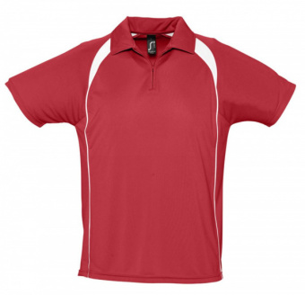 картинка Спортивная рубашка поло Palladium 140 красная с белым от магазина PapriQ