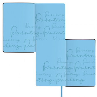 картинка Ежедневник недатированный А5 (138х213 мм), BRAUBERG VISTA, под кожу, гибкий, 136 л., "Blur", 112031 в разных цветах с печатью логотипа.