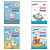 картинка Блокнот А5 146х205 мм, 60 л., гребень, картон, клетка, ЮНЛАНДИЯ, "Веселое путешествие", 129814 в разных цветах с печатью логотипа.