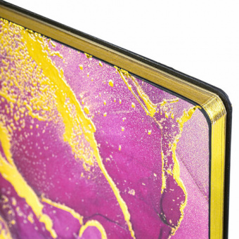 картинка Блокнот А5 (143x210 мм), BRAUBERG VISTA "Marble", под кожу, гибкий, 80 л., 112063 в разных цветах с печатью логотипа.